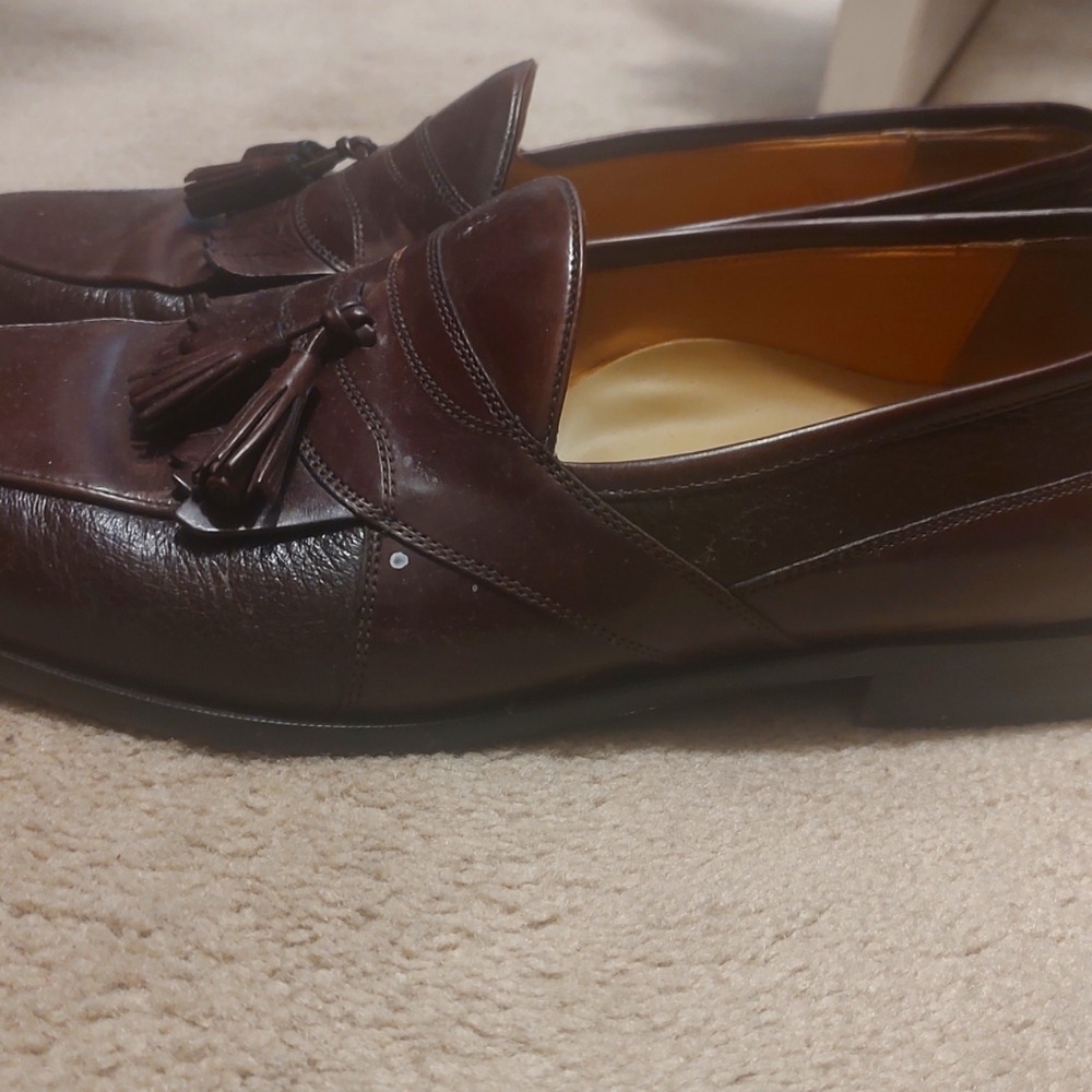 Johnston & Murphy blackcherry wine loafers size 11